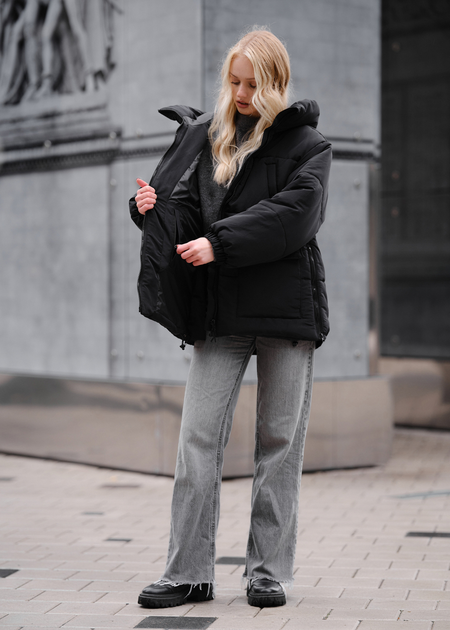 Damska kurtka zimowa Staff to black