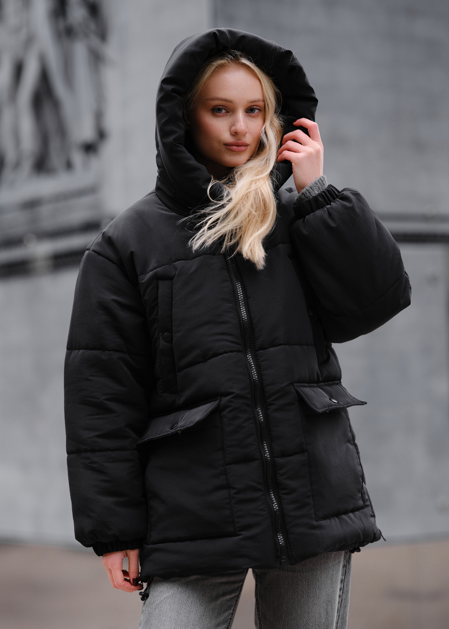 Damska kurtka zimowa Staff to black