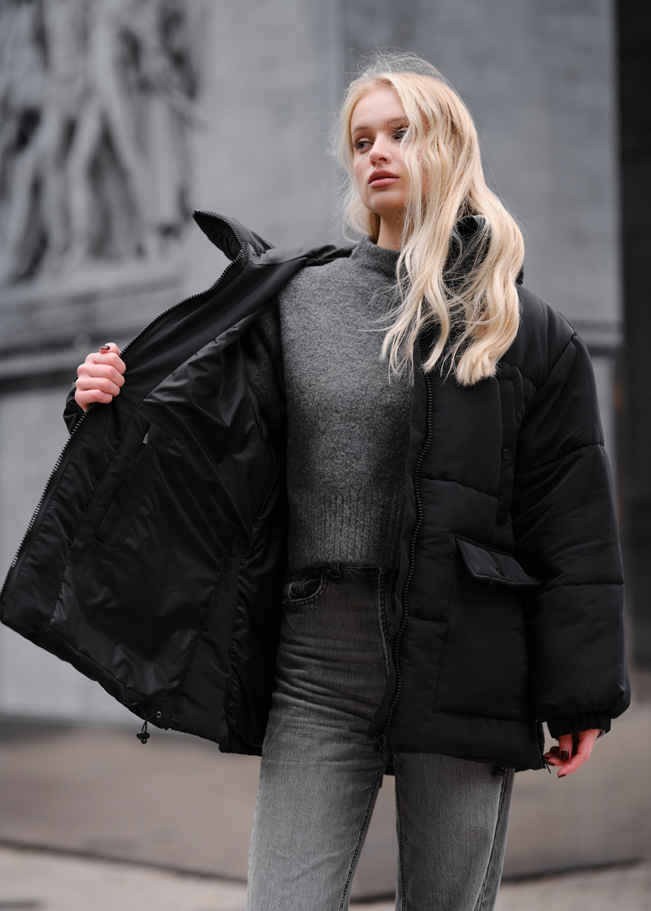 Damska kurtka zimowa Staff to black