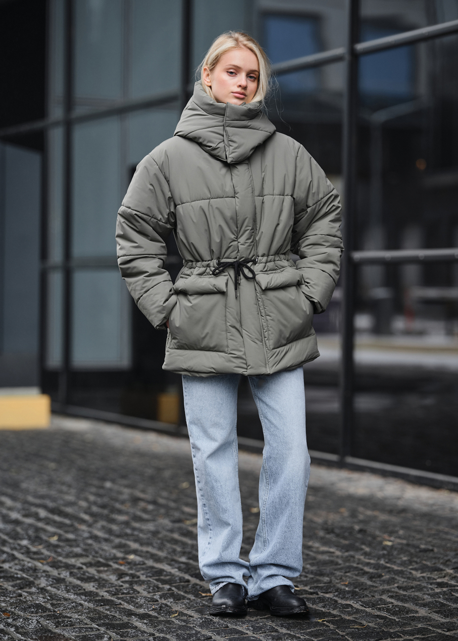 Damska kurtka zimowa Staff br light khaki