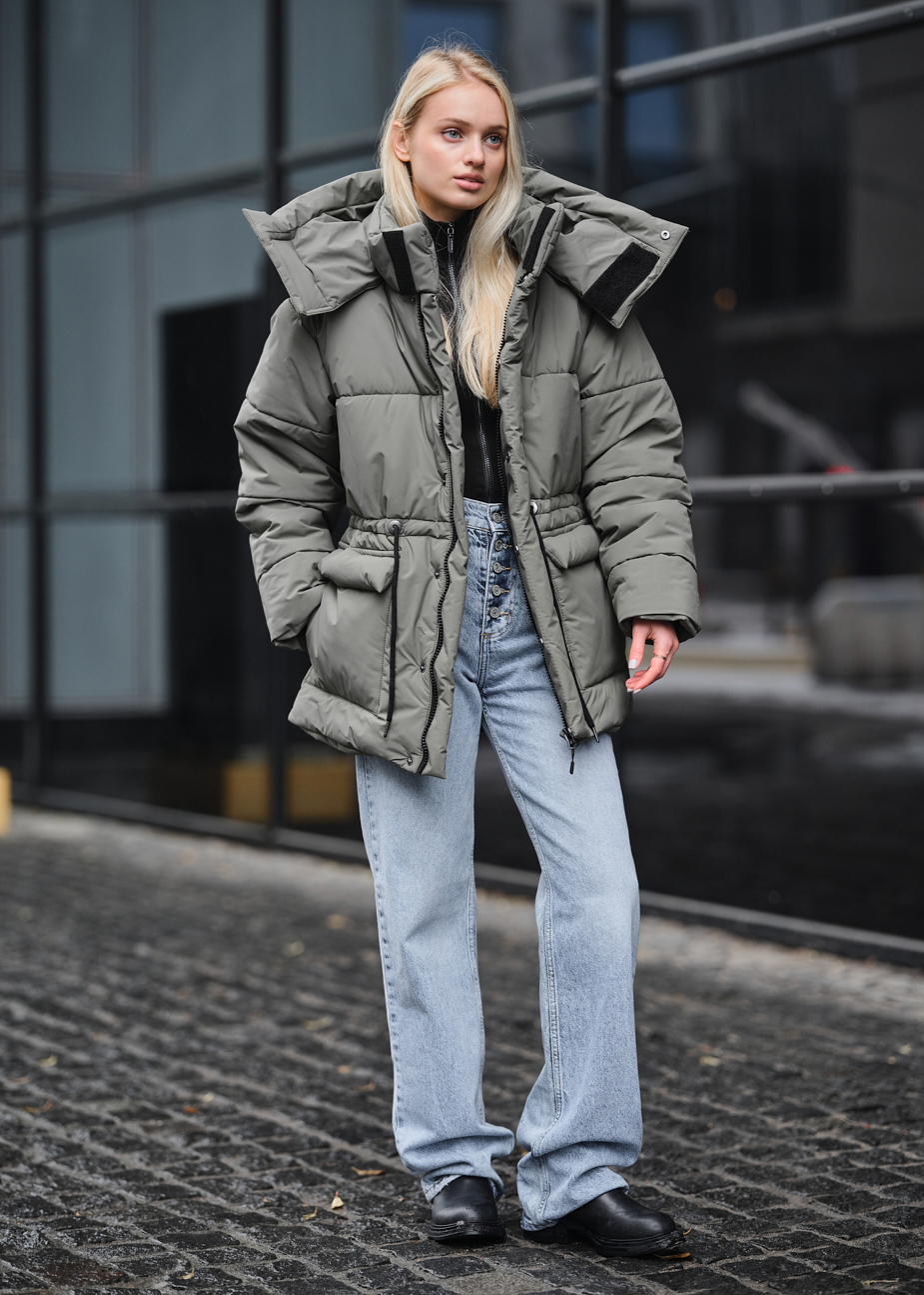 Damska kurtka zimowa Staff br light khaki
