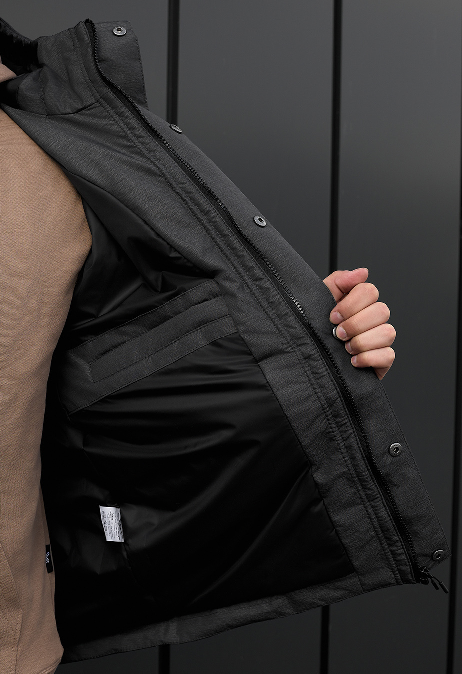 Kurtka wielosezonowa Staff tul graphite & black
