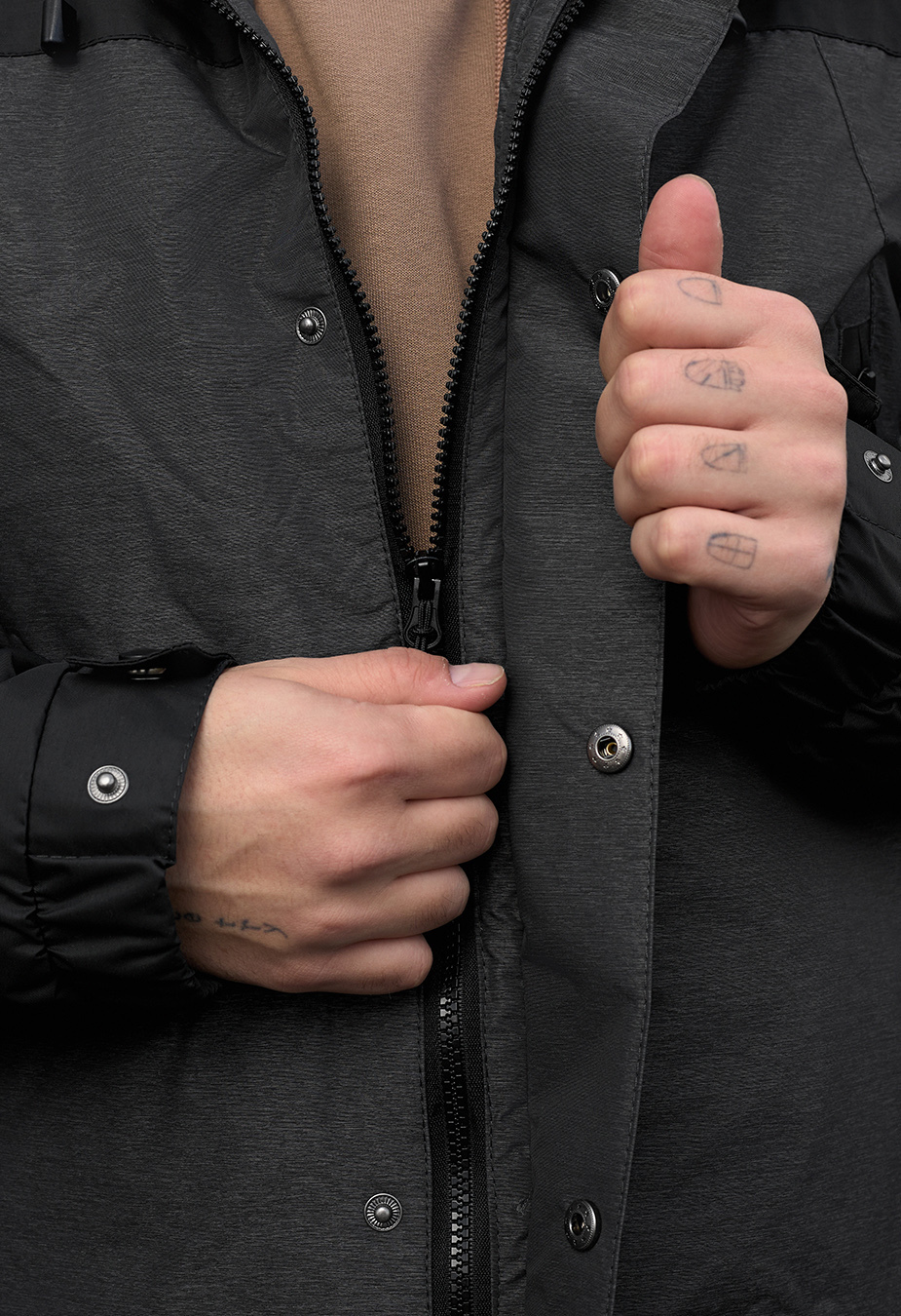 Kurtka wielosezonowa Staff tul graphite & black