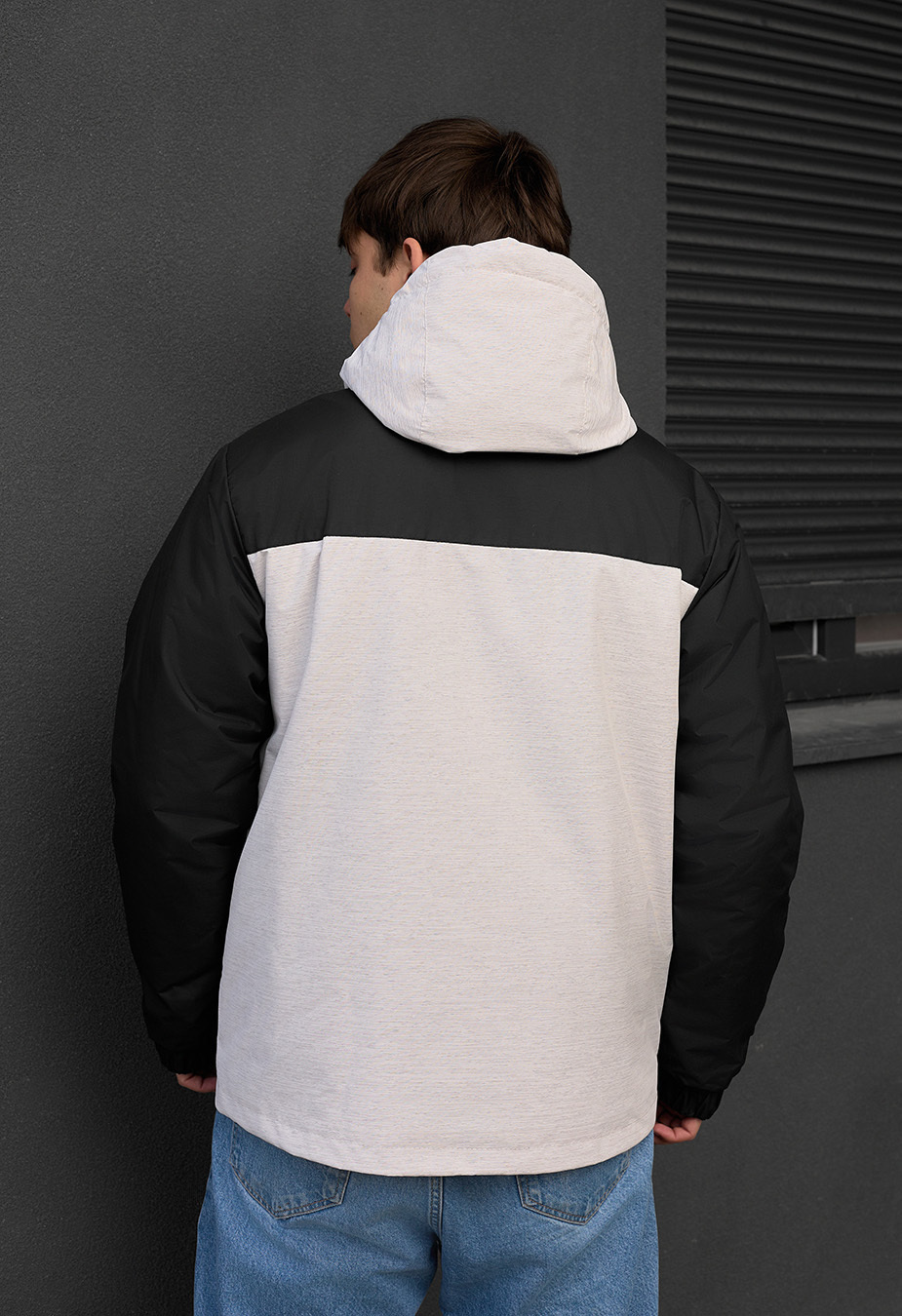 Kurtka wielosezonowa Staff tul light gray melange & black