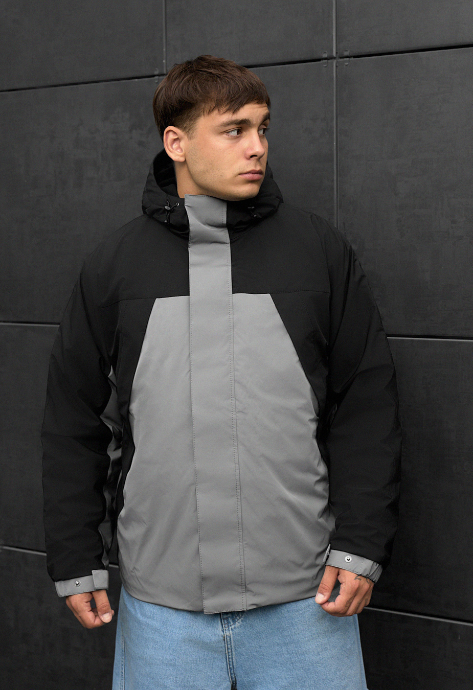 Kurtka Staff skay gray & black