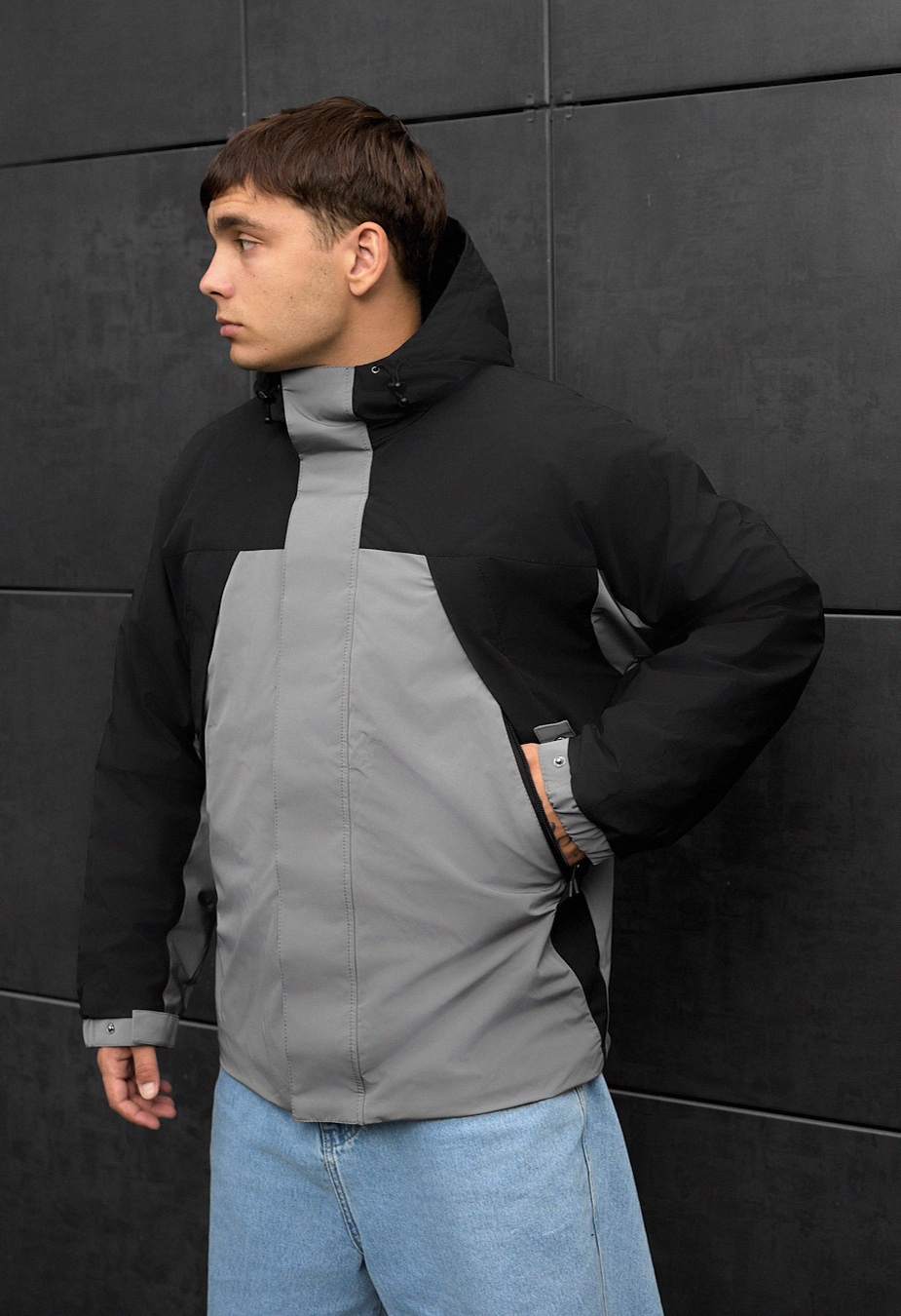 Kurtka Staff skay gray & black