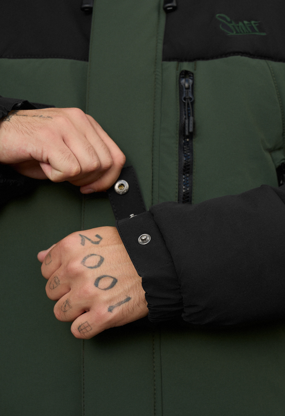 Kurtka zimowa Staff ruxo black & khaki