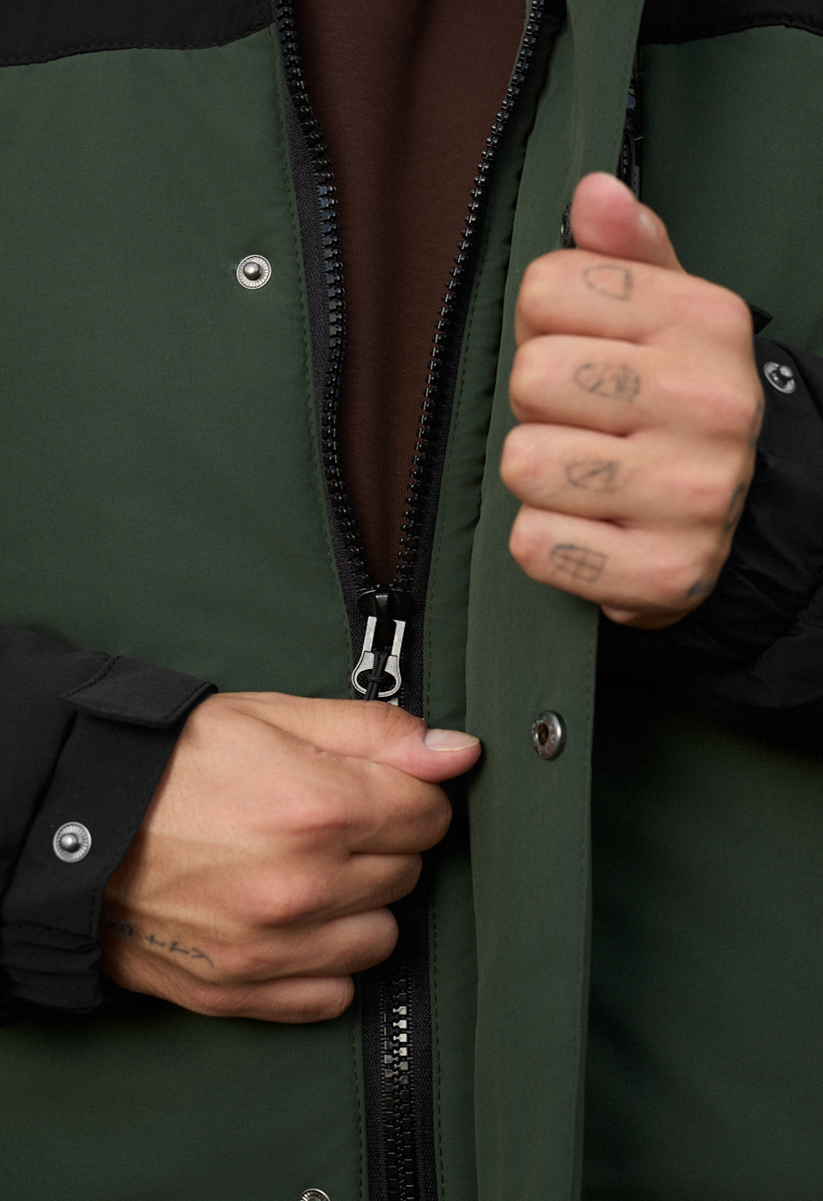 Kurtka zimowa Staff ruxo black & khaki