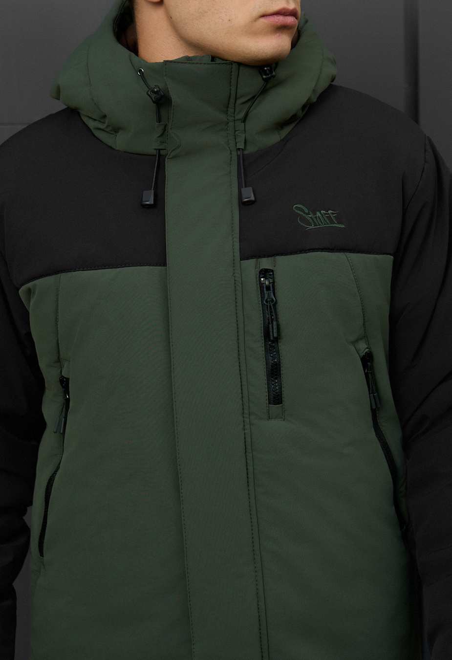 Kurtka zimowa Staff ruxo black & khaki