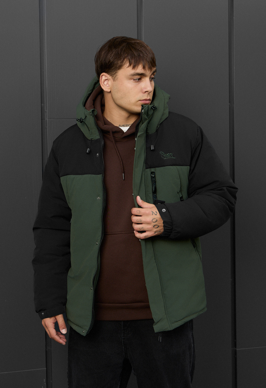 Kurtka zimowa Staff ruxo black & khaki