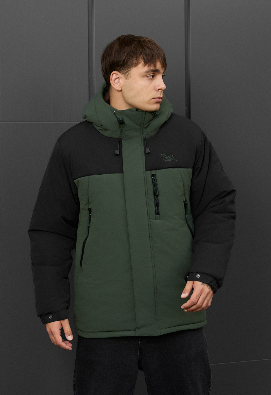 Kurtka zimowa Staff ruxo black & khaki
