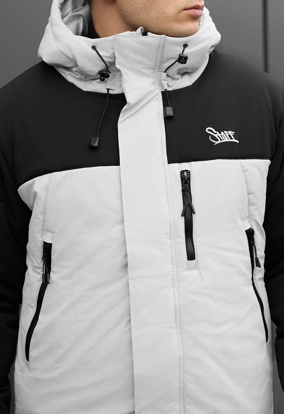 Kurtka zimowa Staff ruxo black & light gray