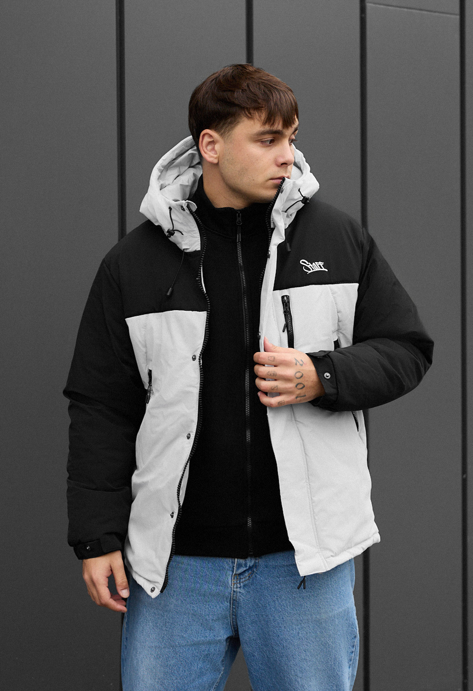 Kurtka zimowa Staff ruxo black & light gray
