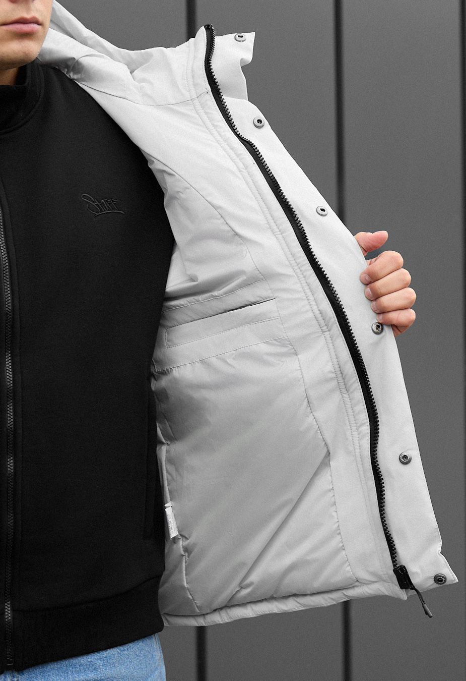 Kurtka zimowa Staff ruxo black & light gray