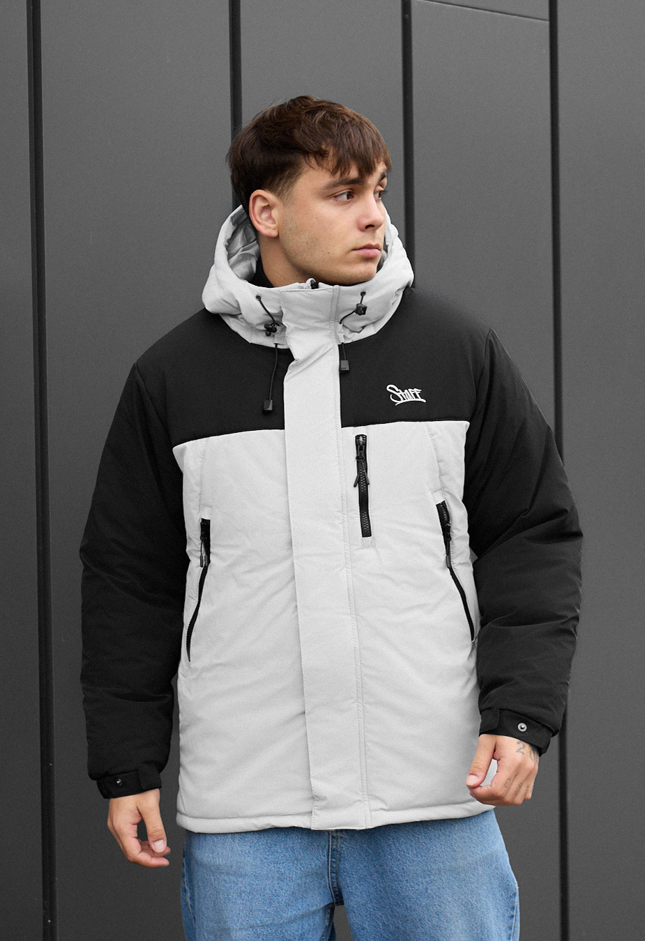 Kurtka zimowa Staff ruxo black & light gray