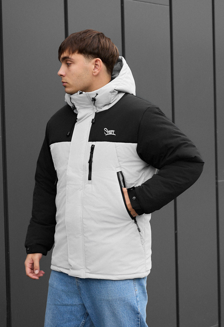 Kurtka zimowa Staff ruxo black & light gray