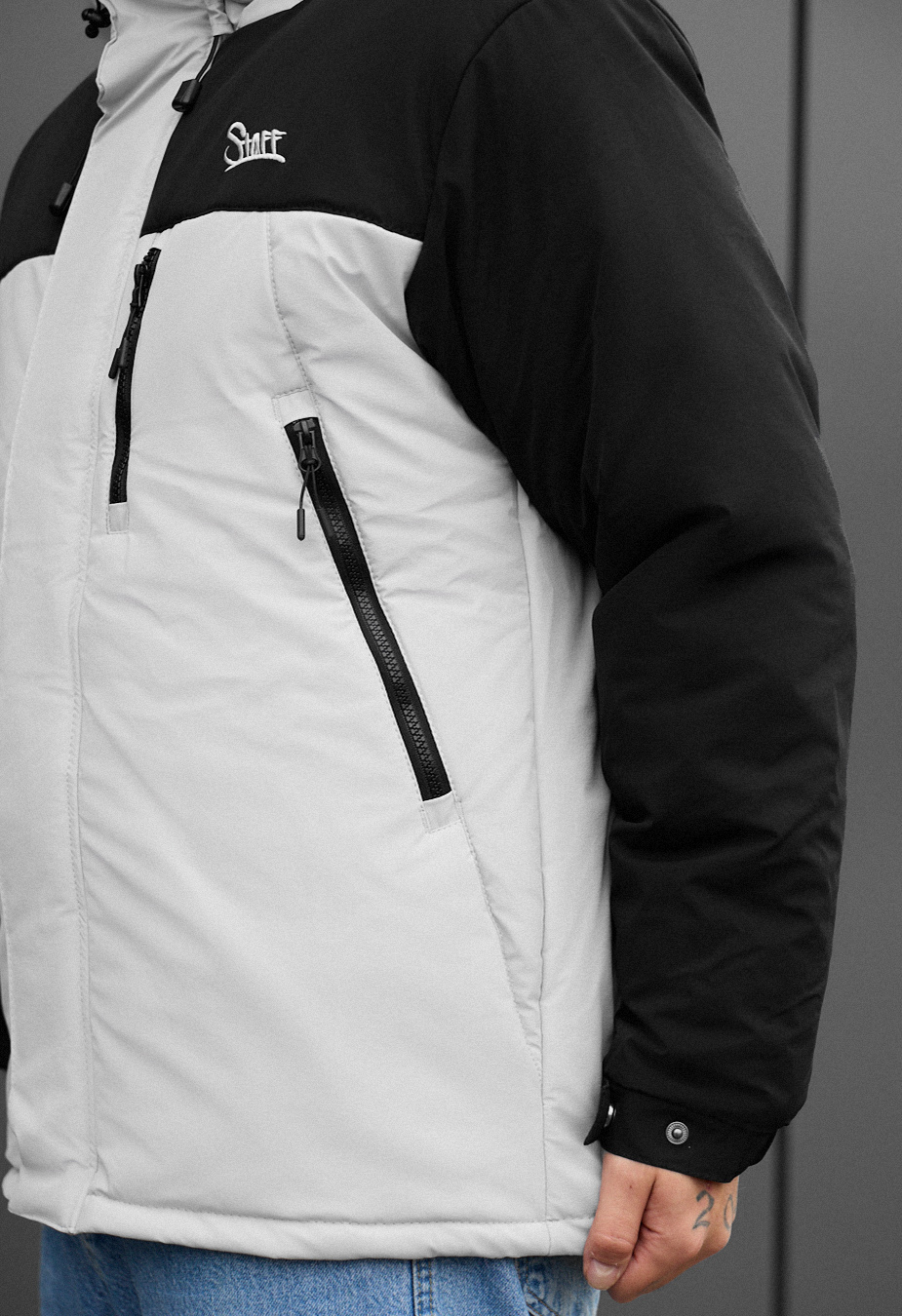 Kurtka zimowa Staff ruxo black & light gray