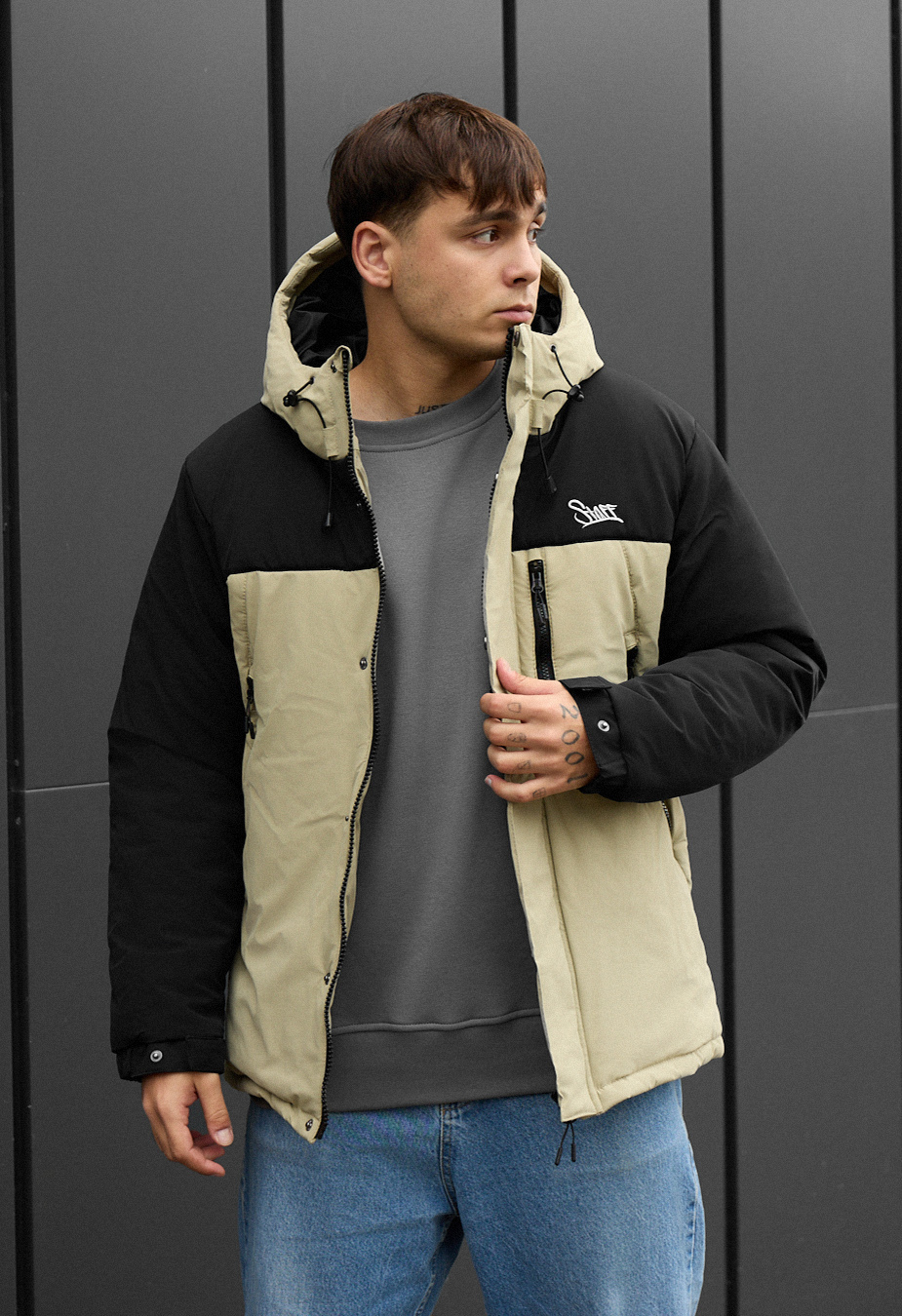 Kurtka zimowa Staff ruxo black & olive