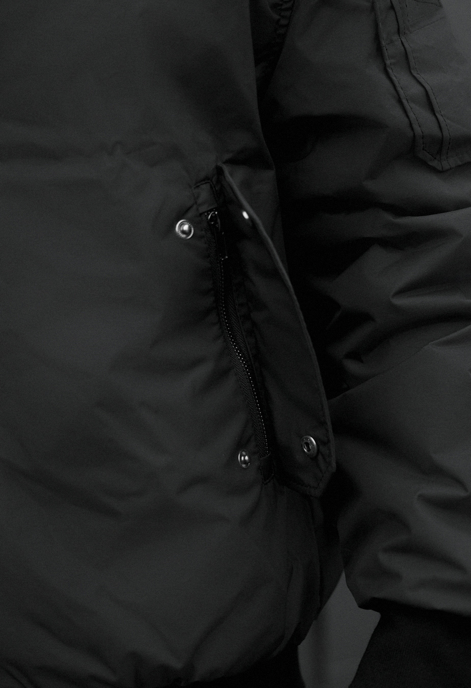 Bomber Staff raw dark gray2 oversize