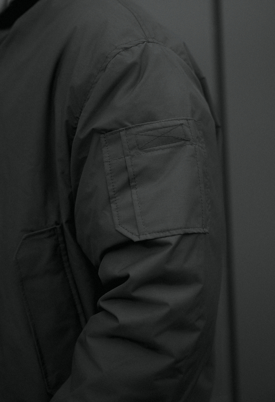 Bomber Staff raw dark gray oversize