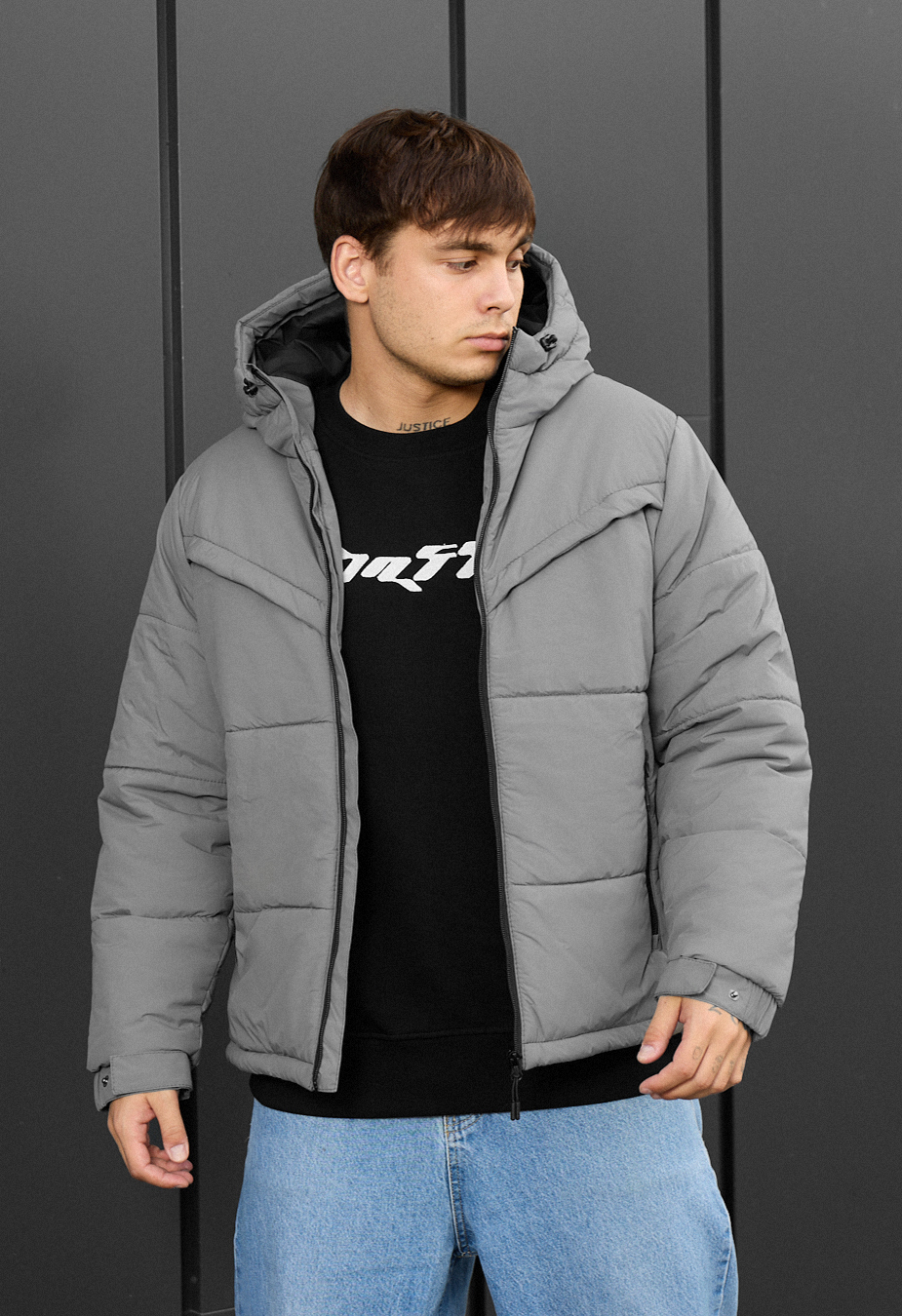 Kutrka zimowa Staff vorn gray
