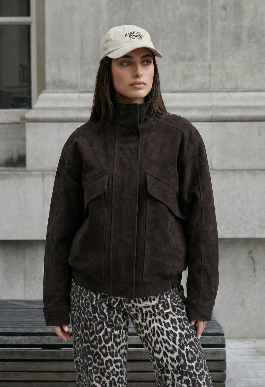 Kurtka damska Staff stax brown oversize