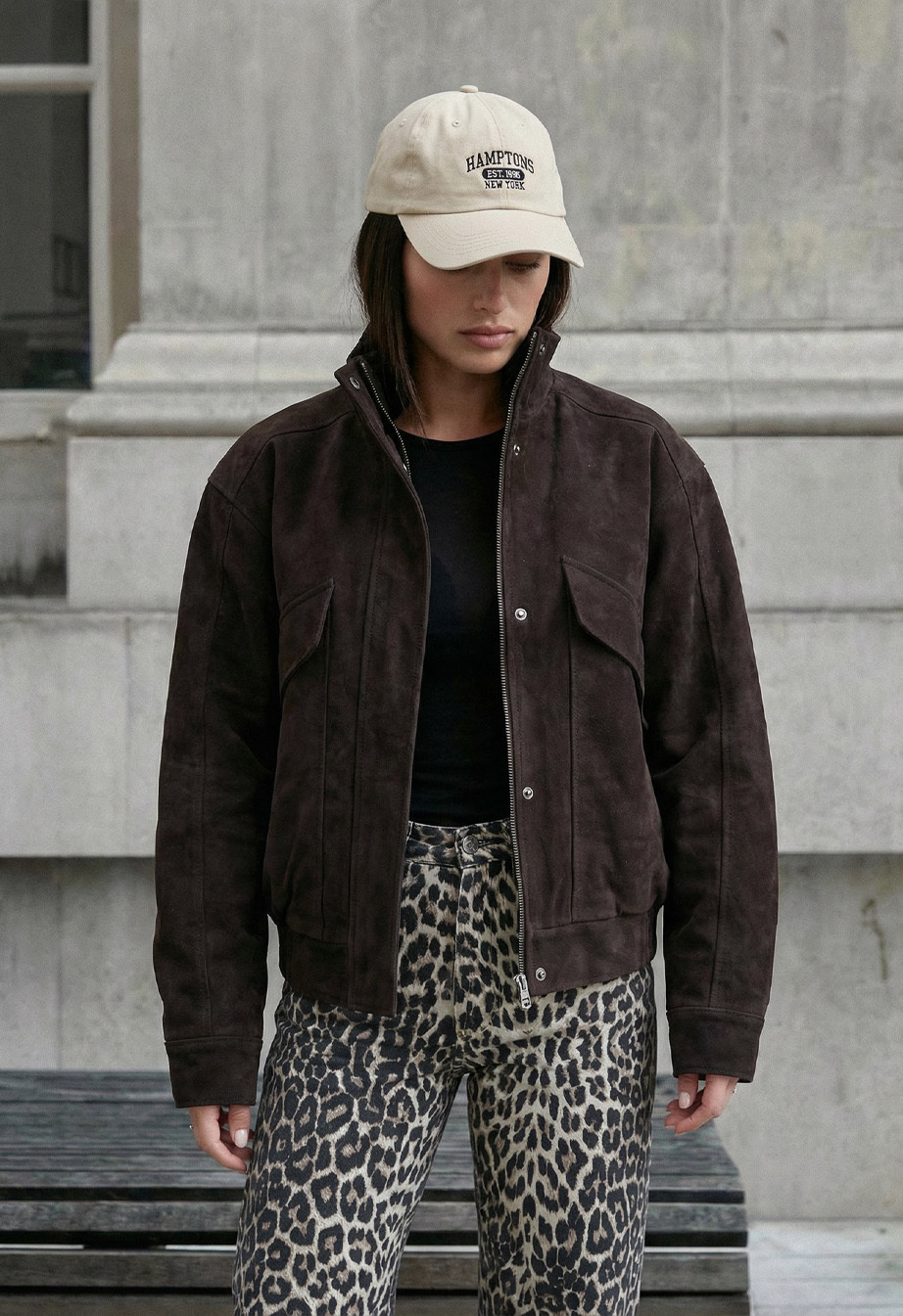 Kurtka damska Staff stax brown oversize