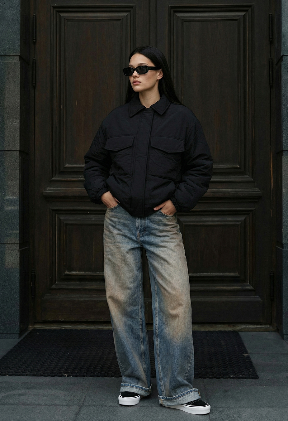 Kurtka Staff fuze black oversize