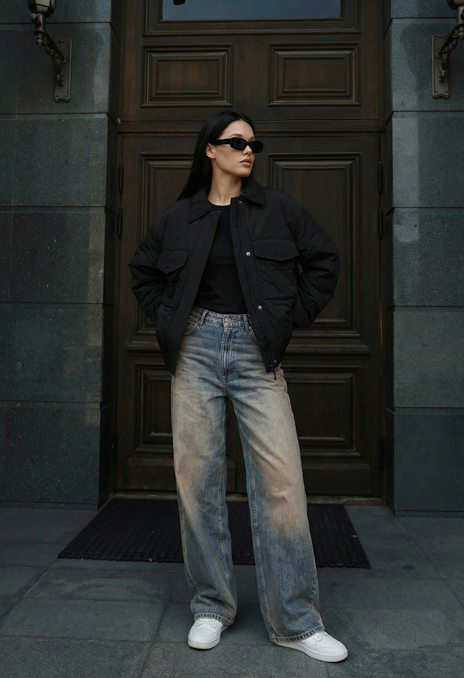 Kurtka Staff fuze black oversize