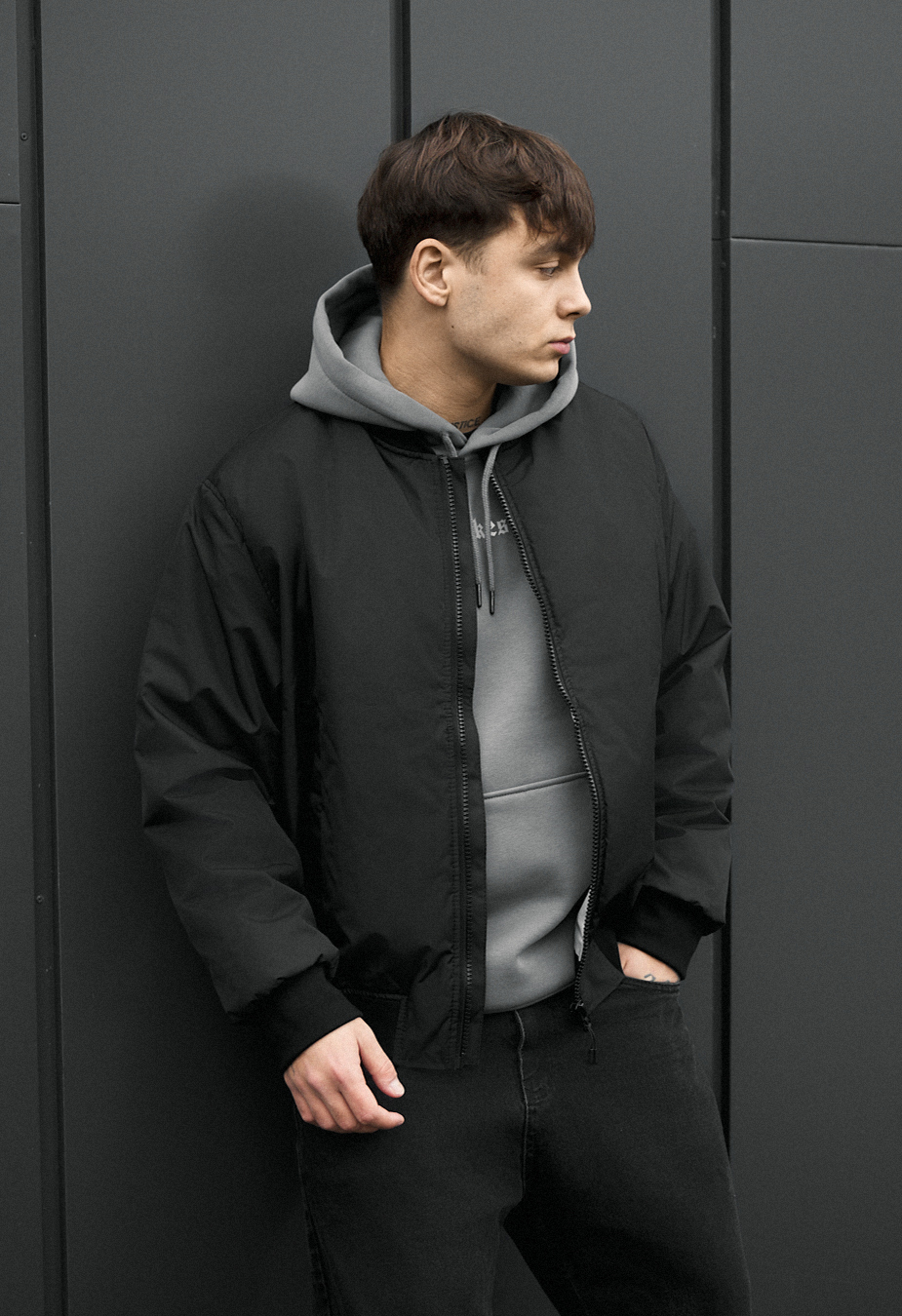 Bomber Staff ion2 black oversize