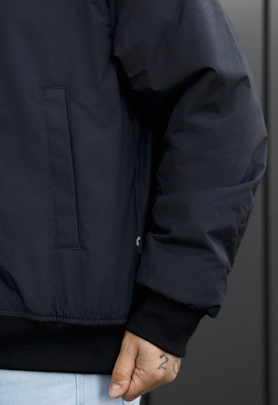Bomber Staff ion navy oversize