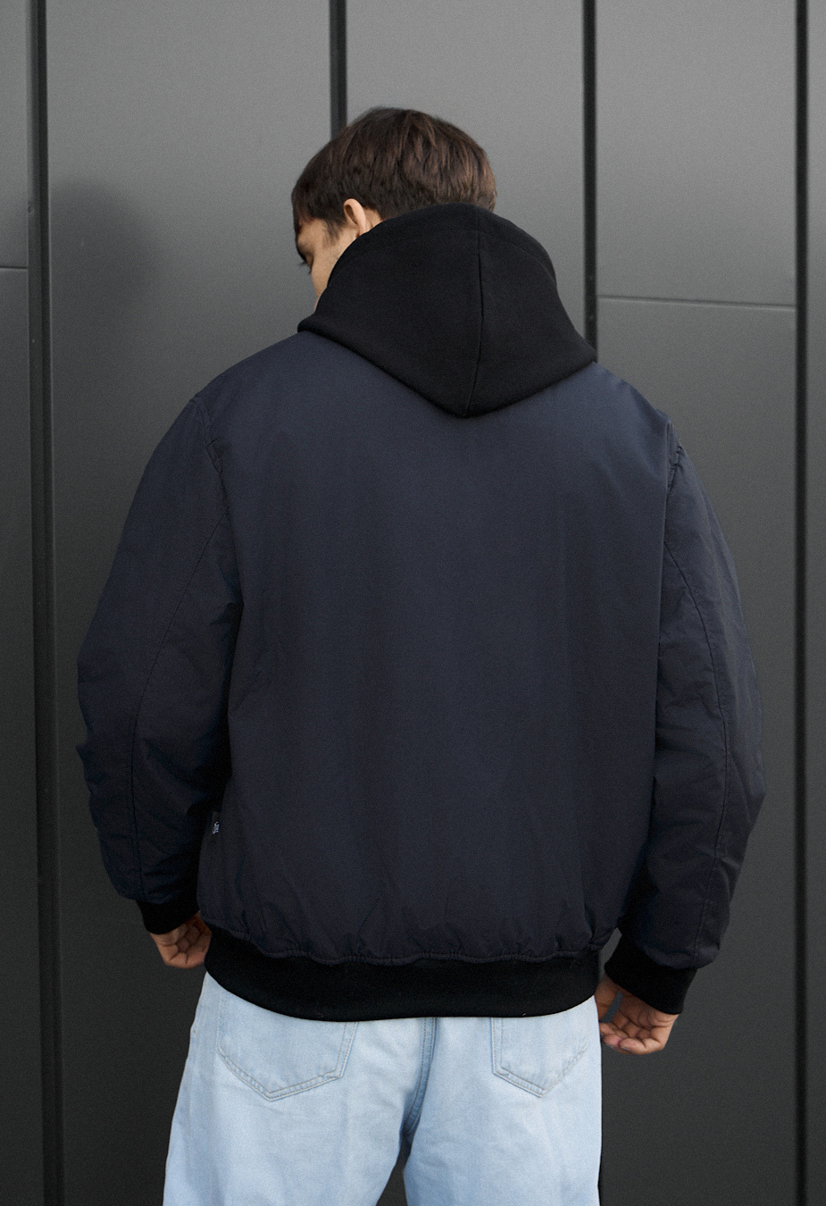 Bomber Staff ion navy oversize