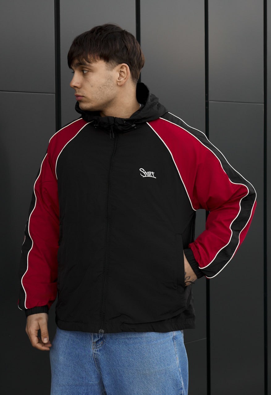 Wiatrówka Staff az black & red reflective oversize