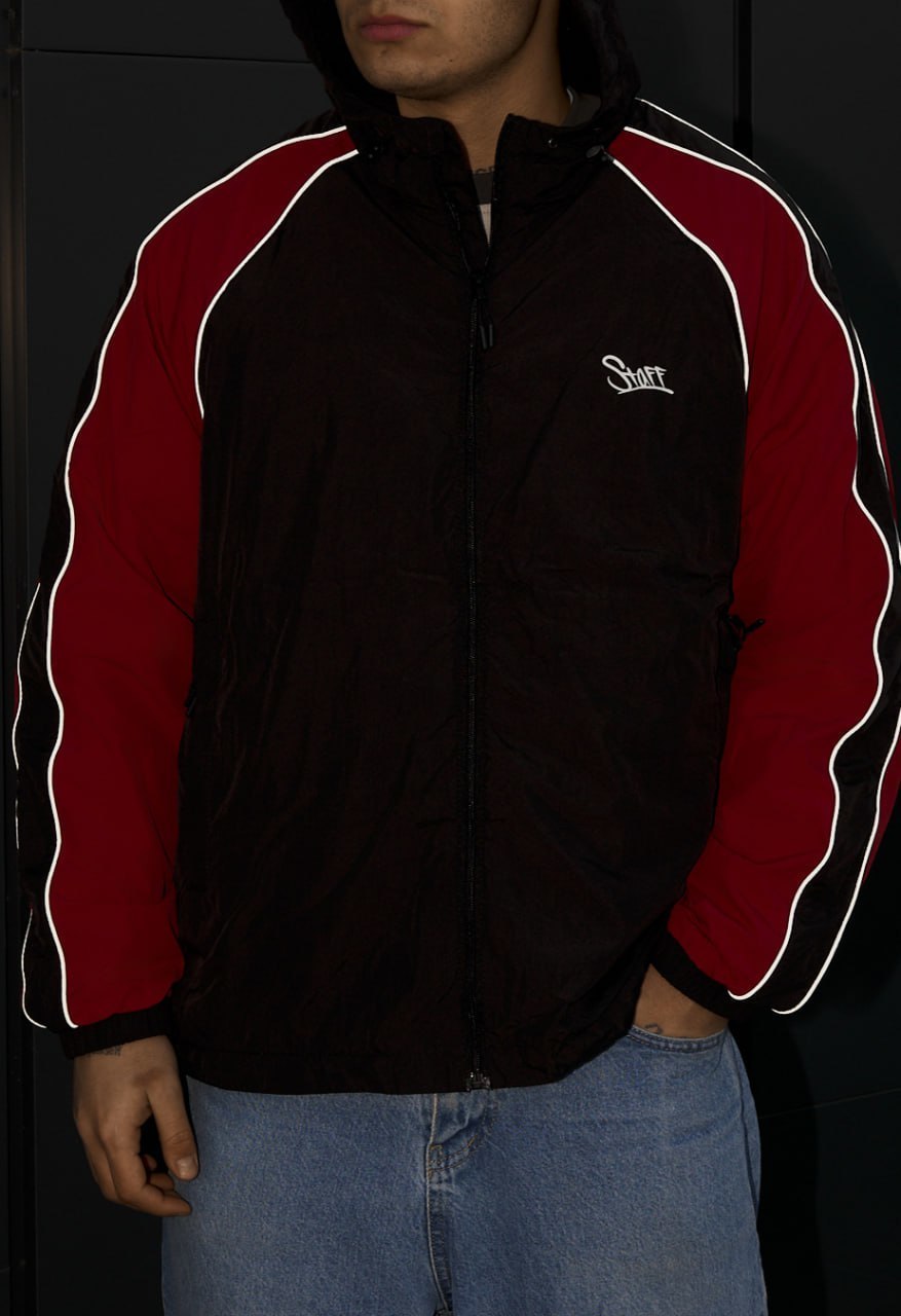 Wiatrówka Staff az black & red reflective oversize