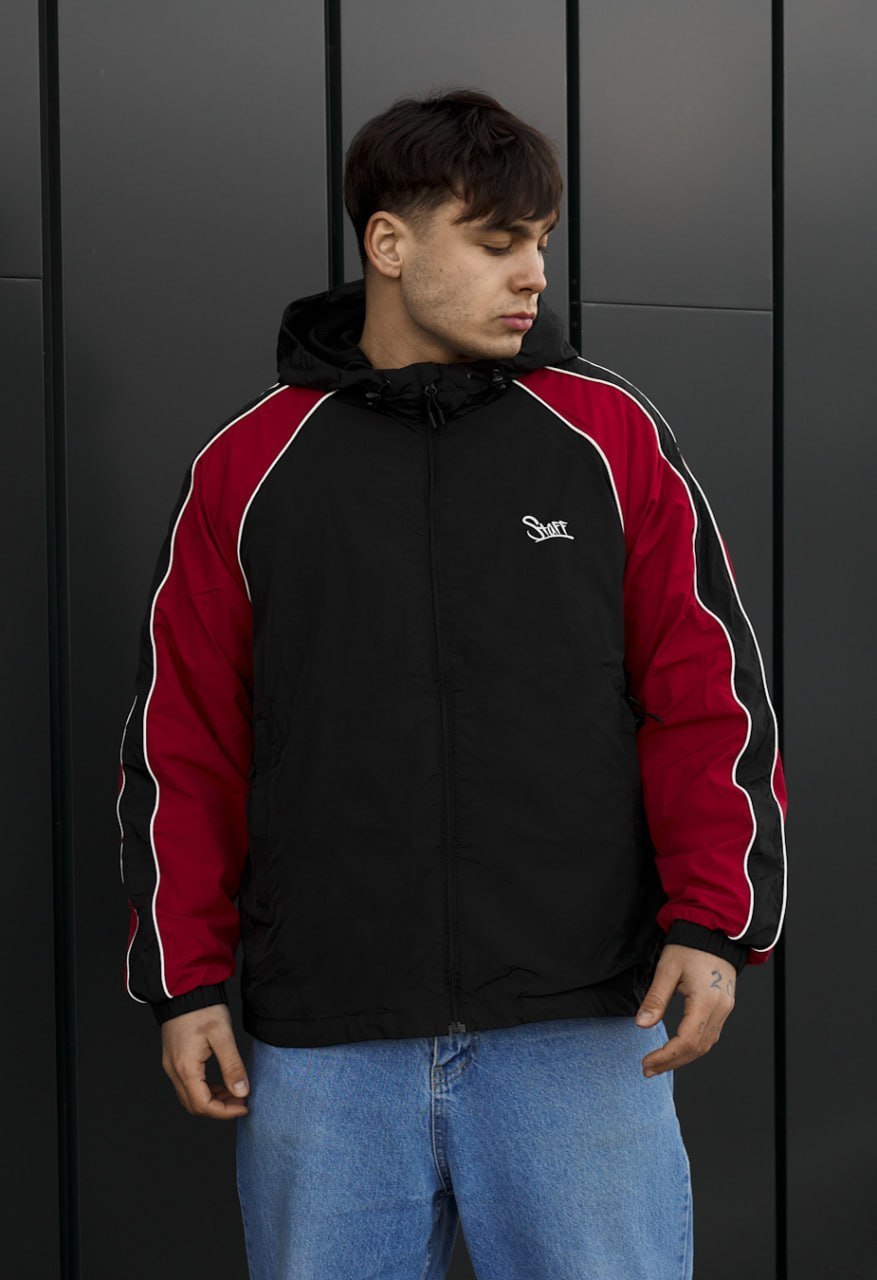 Wiatrówka Staff az black & red reflective oversize