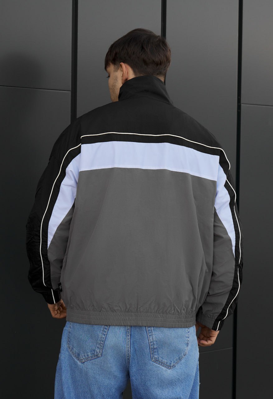 Wiatrówka Staff fn black & gray oversize reflective