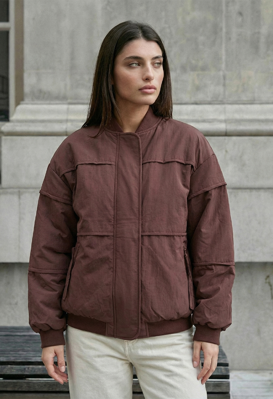 Kurtka Staff ok brown oversize