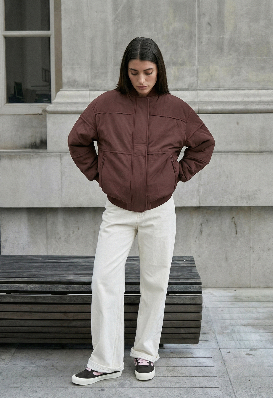 Kurtka Staff ok brown oversize