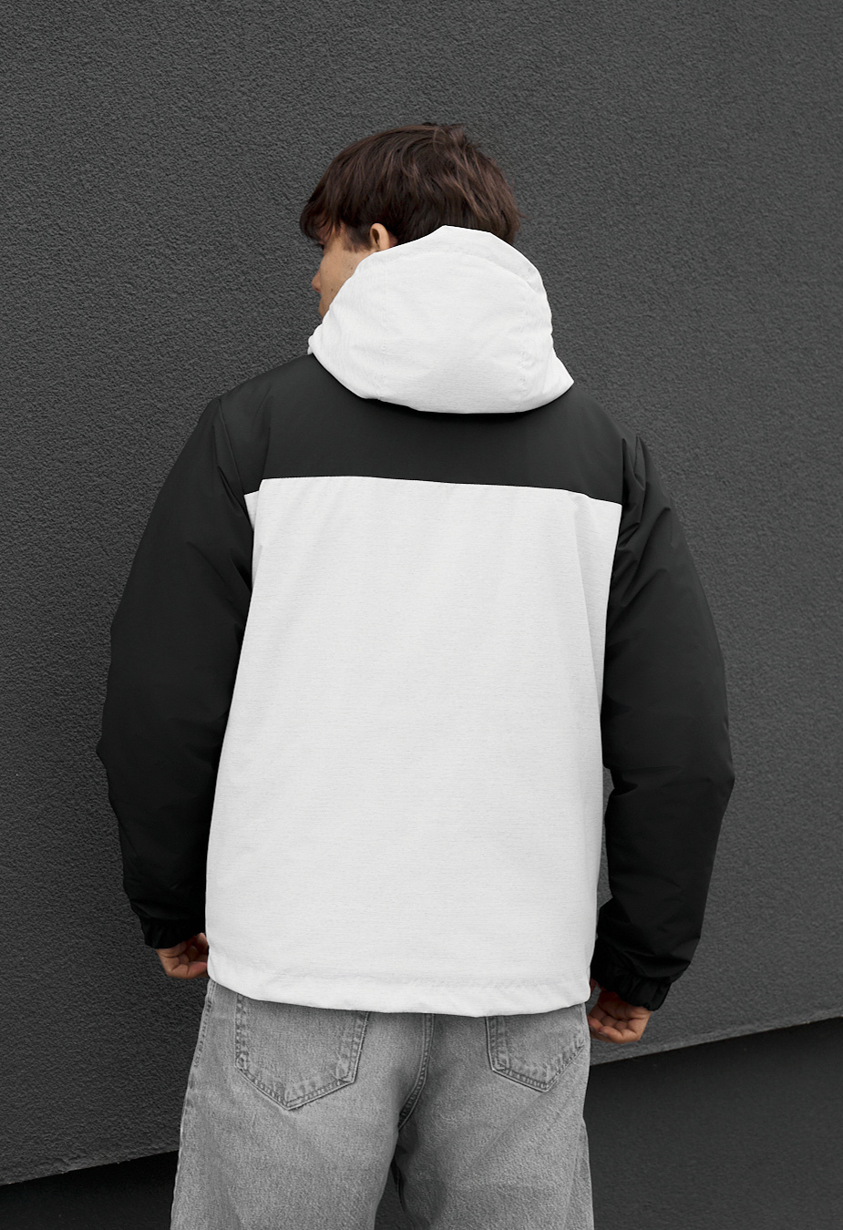 Kurtka  Staff logo light gray melange & black