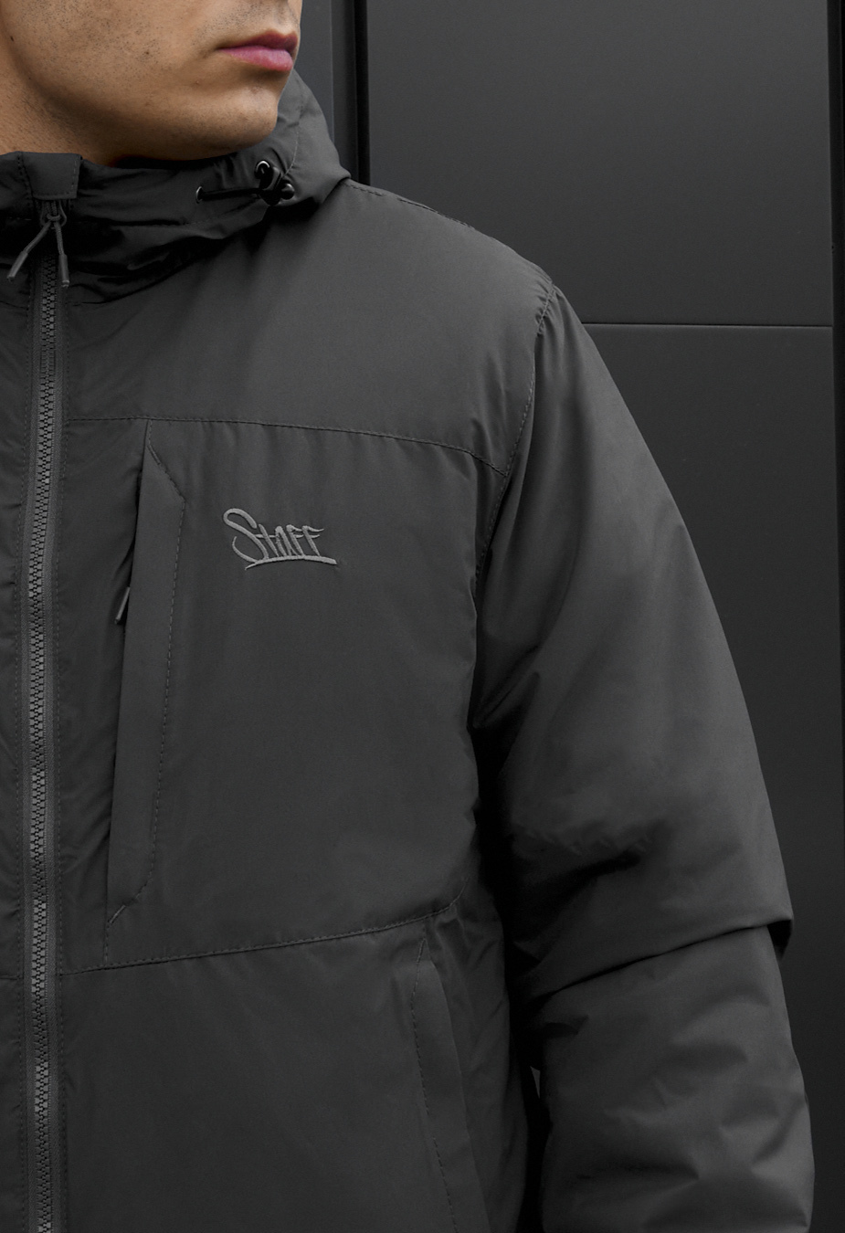 Kurtka Staff chap logo gray