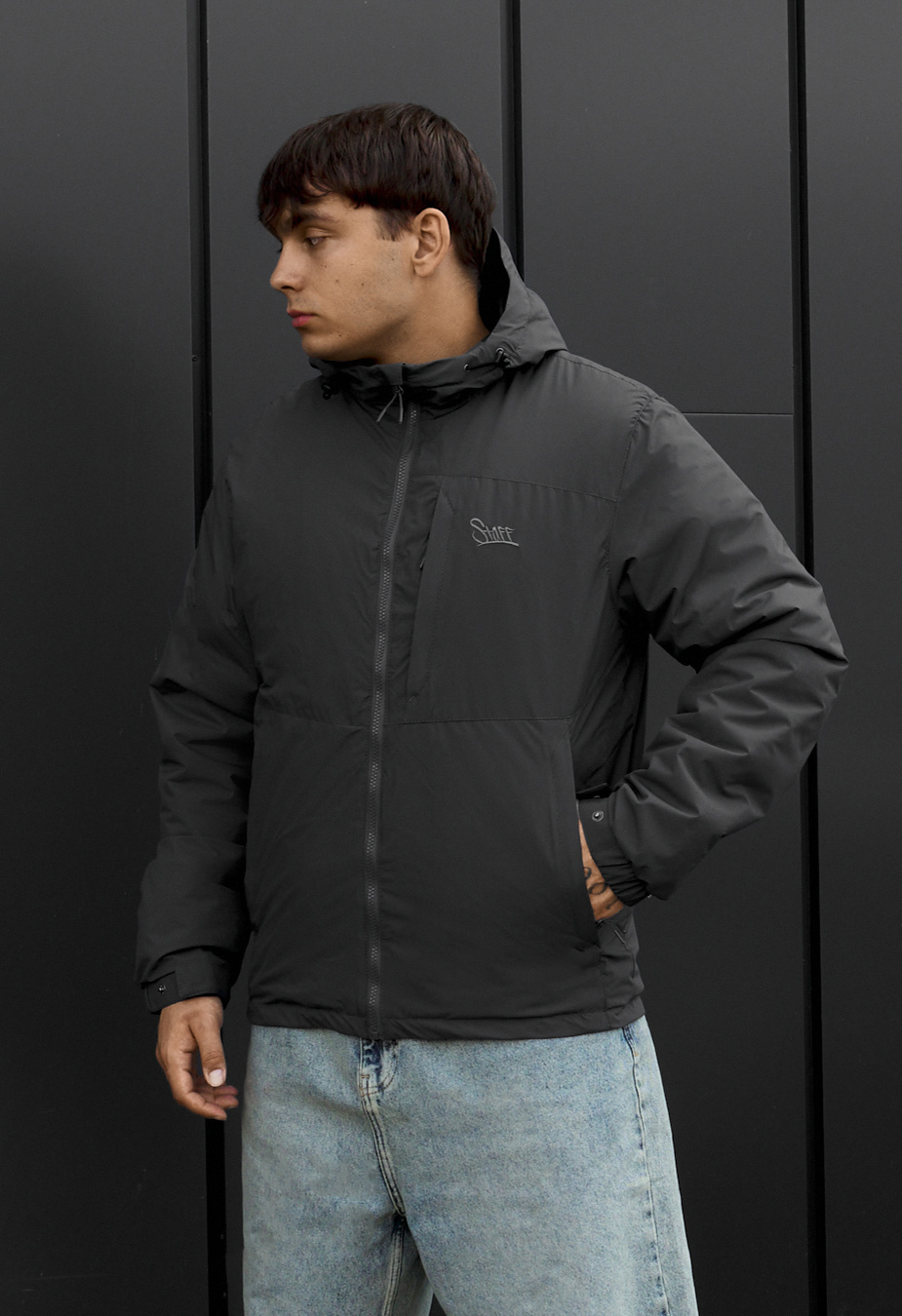 Kurtka Staff chap logo gray