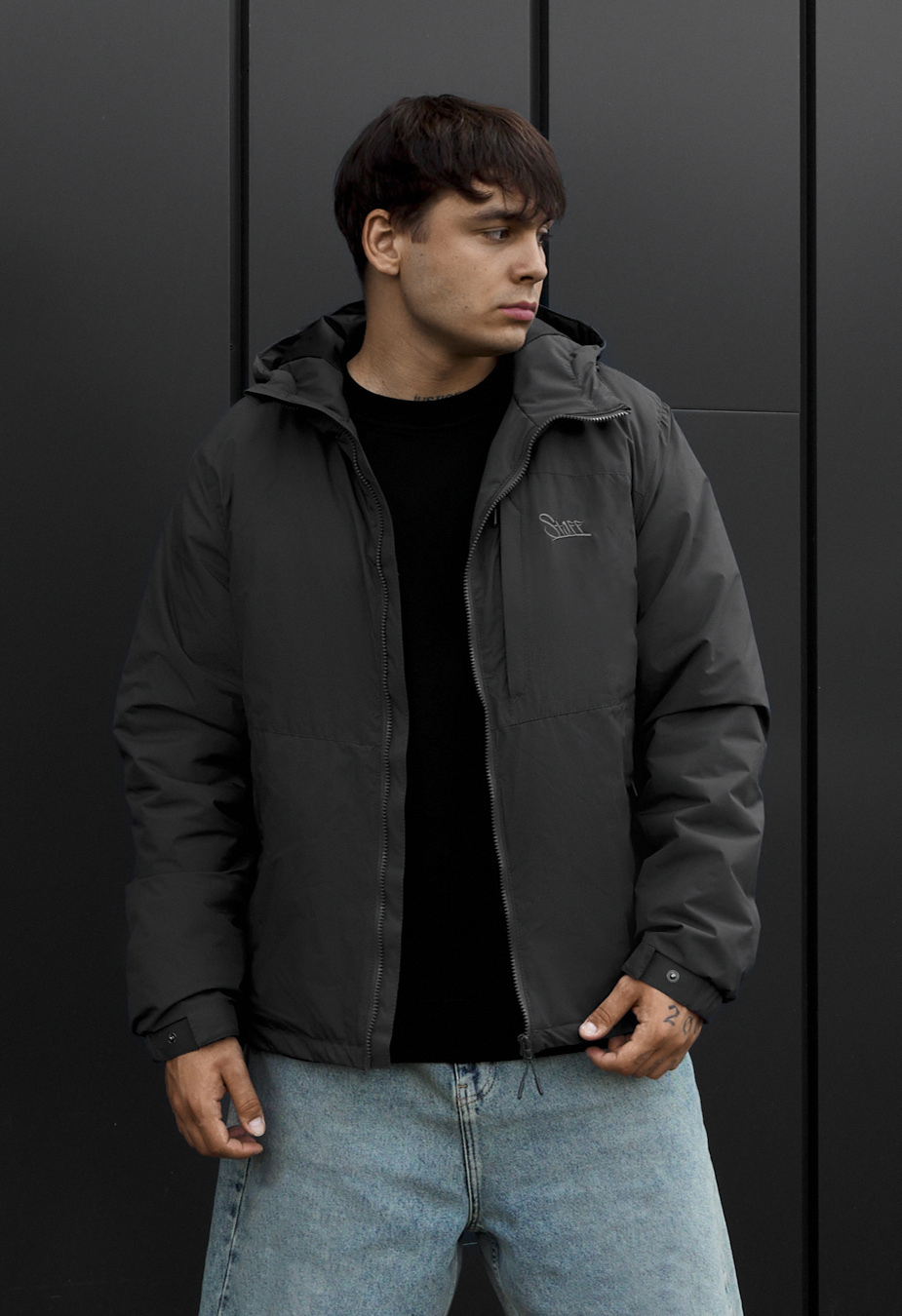 Kurtka Staff chap logo gray