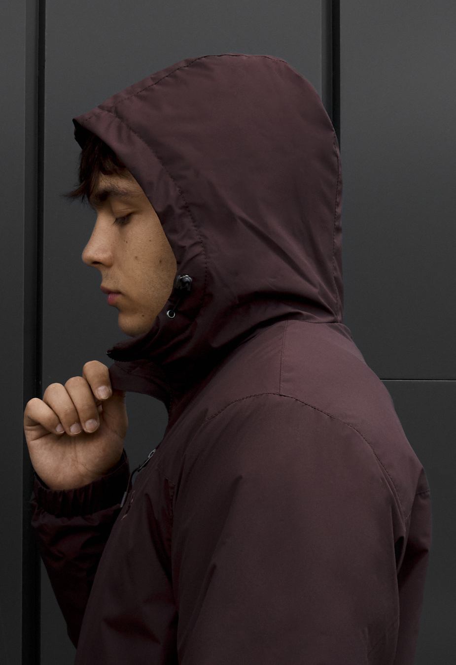Kurtka Staff chap logo dark bordo