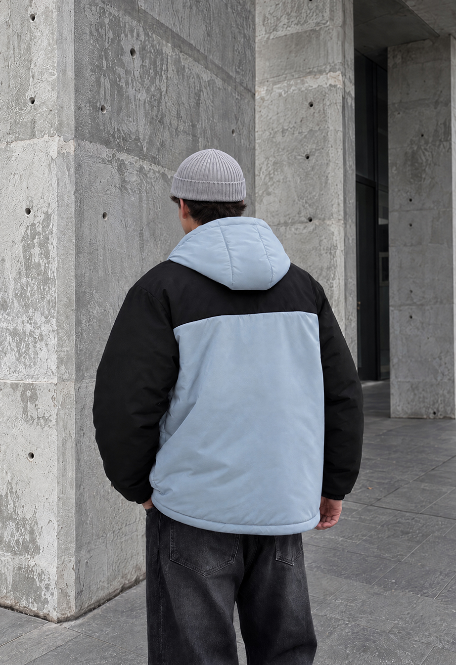 Kurtka zimowa Staff tui logo black & blue
