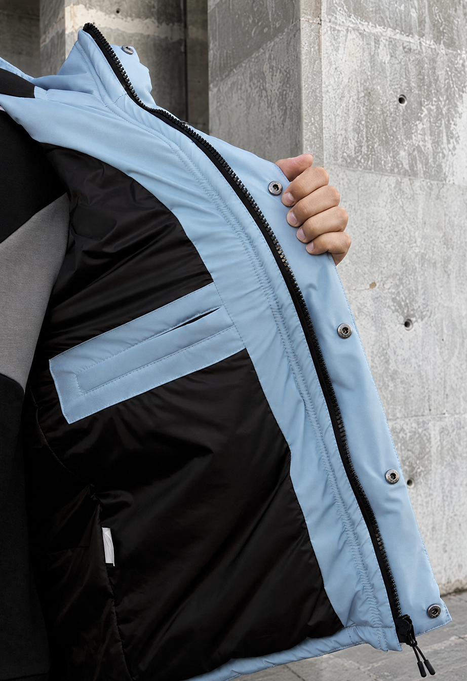 Kurtka zimowa Staff tui logo black & blue