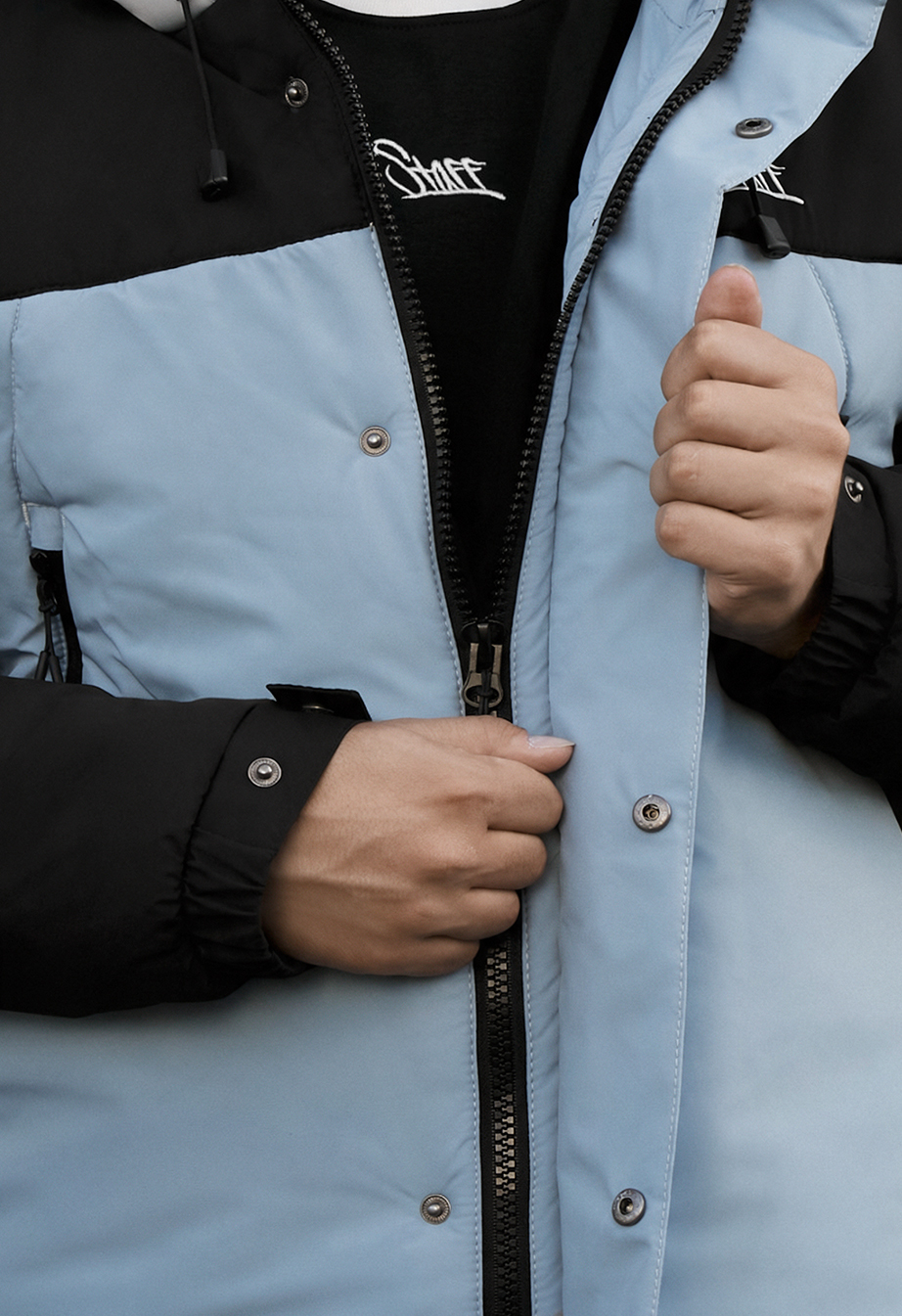 Kurtka zimowa Staff tui logo black & blue