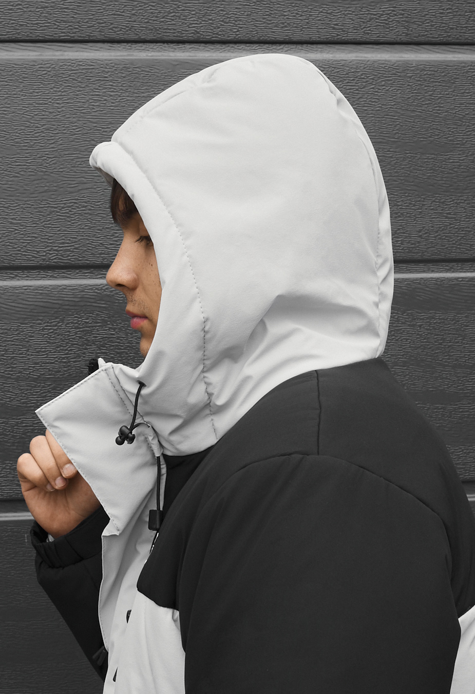 Kurtka zimowa Staff tui logo black & light gray
