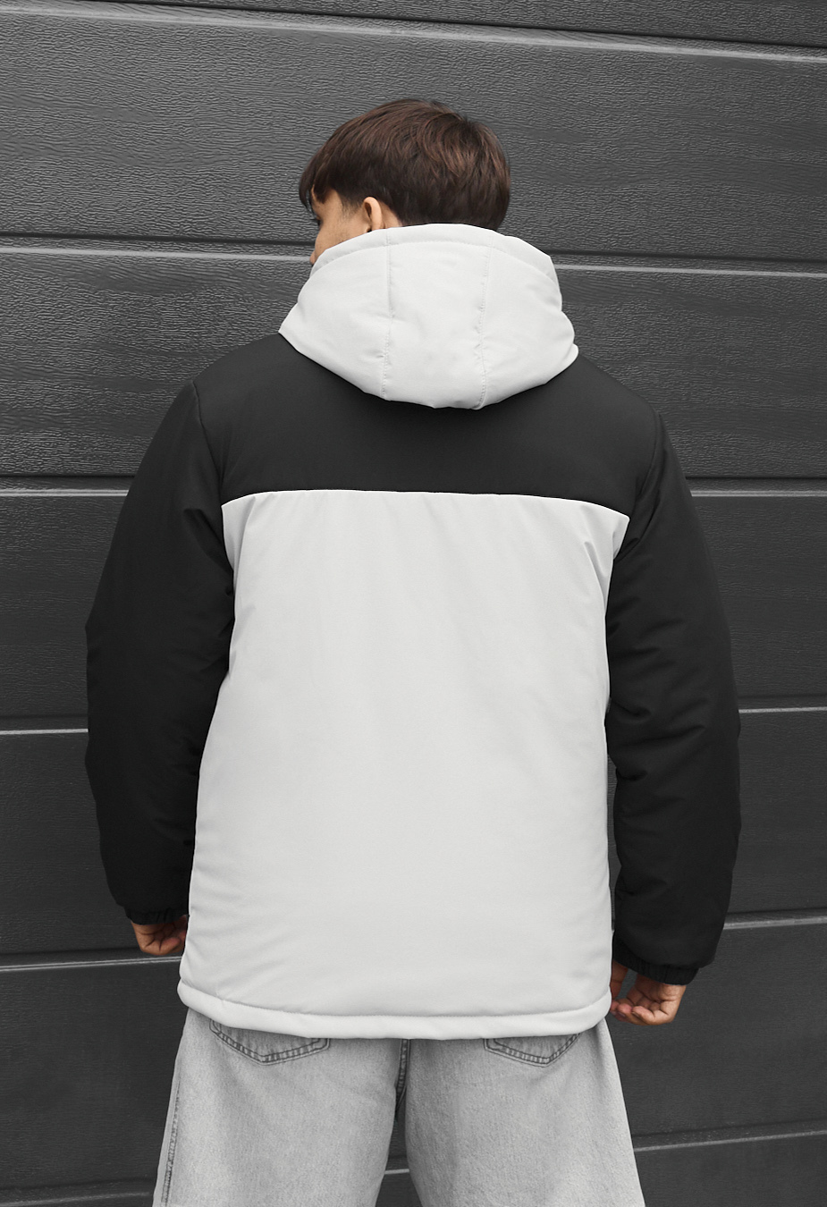 Kurtka zimowa Staff tui logo black & light gray