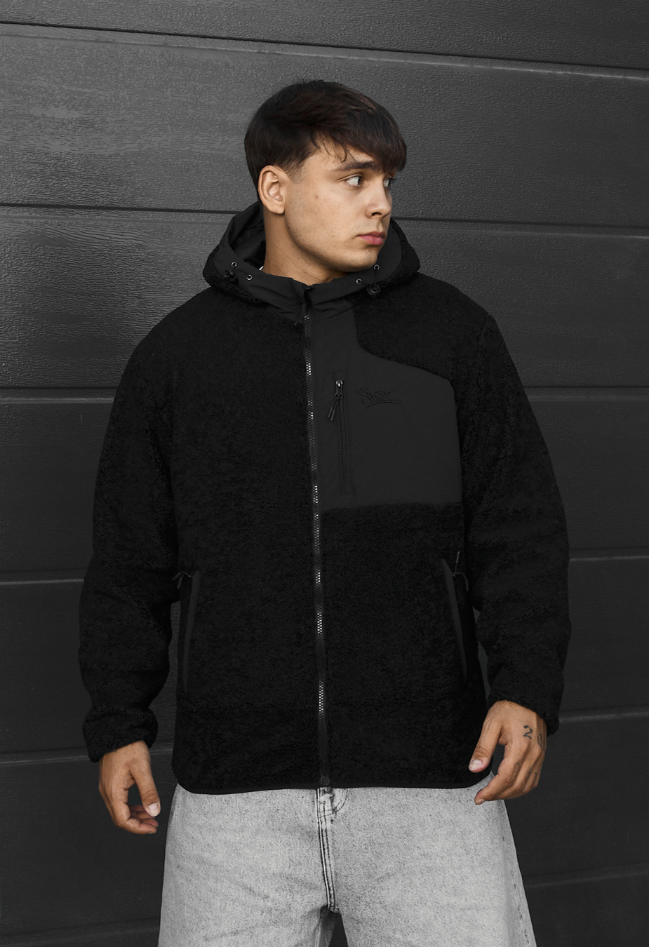 Kurtka futrzana Staff kla logo black