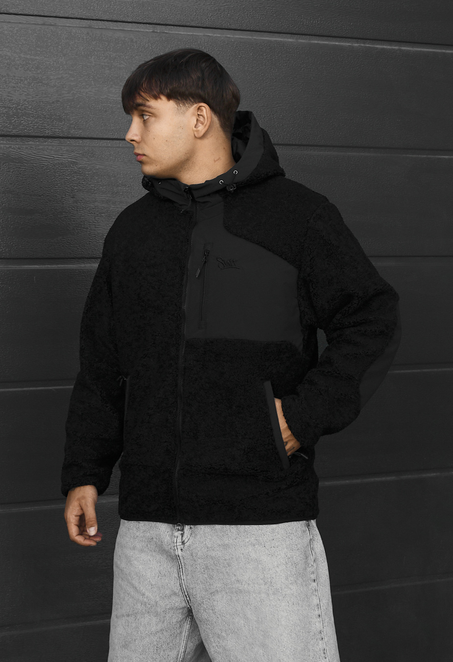 Kurtka futrzana Staff kla logo black